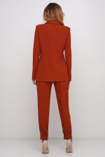 Жакет однобортний у кольорі кориця 2990 фото 1