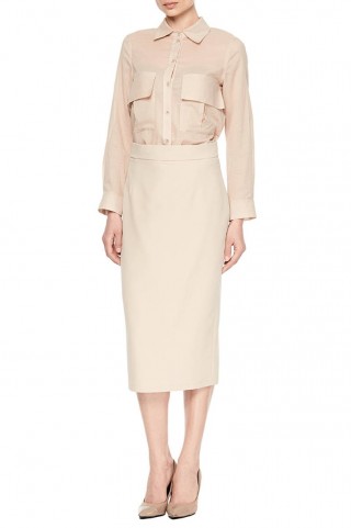 Бежевая юбка-карандаш1960 купить