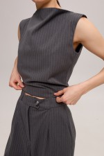 Сіра блуза 3957 фото 3