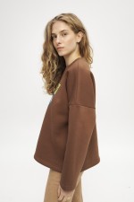 Коричневий світшот 3908 фото 2