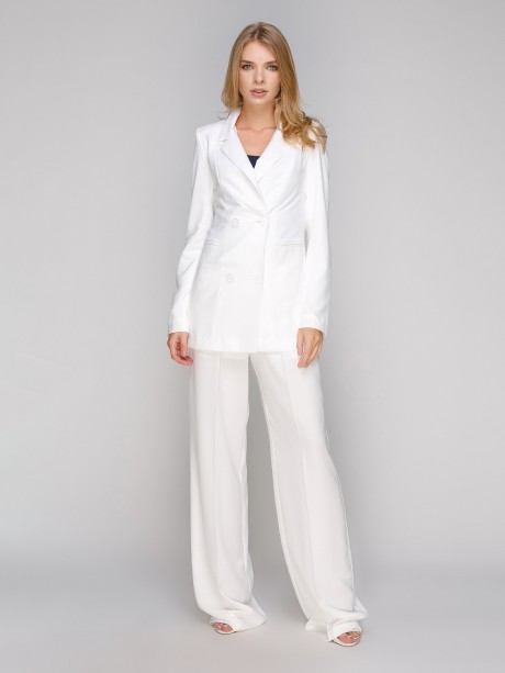 Белый двубортный жакет2669 купить