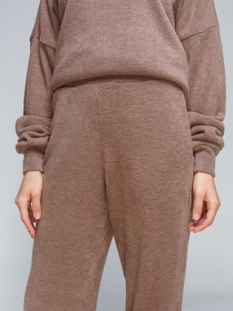 Ангоровый бежевые укороченные брюки2835 купить