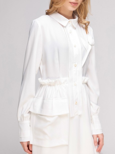 Платье midi, с розой на груди ручной работы2842 купить