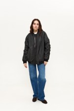 Чорний бомбер 3937 фото 0