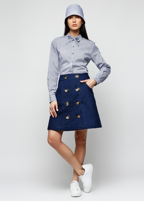 Короткая джинсовая юбка2304 купить