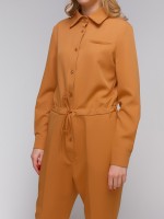 Комбінезон сорочкового типу з костюмної тканини фото 2