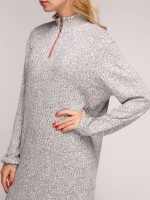 Платье midi  прямого силуета с длинным рукавом фото 2