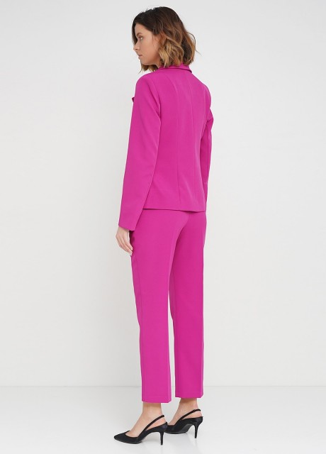 Розовые брюки из костюмной ткани2591 купить