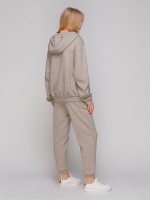 Сіро-бежевий худі вільний силует фото 1