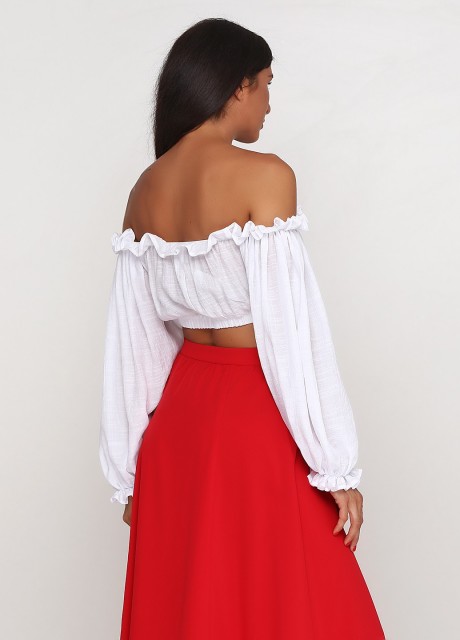 Короткая блуза под грудь2398 купить