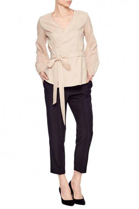 Бежевая блуза на запахе1890 купить