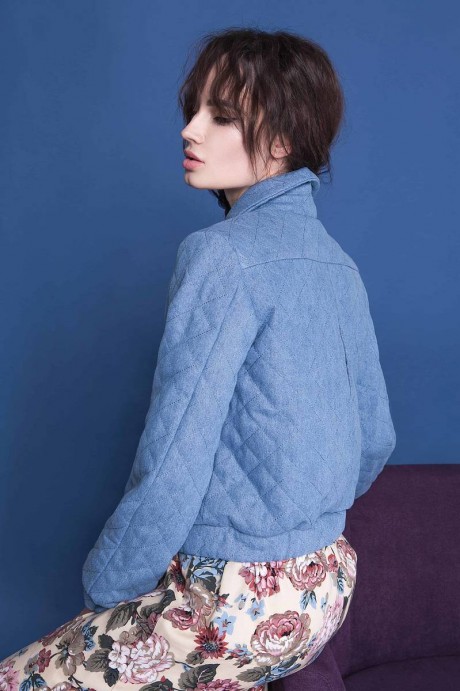 Джинсовый бомбер1583 купить