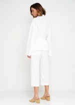 Белые льняные штаны фото 1