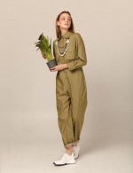 Комбінезон сорочкового типу з накладними кишенями 2935 фото 2