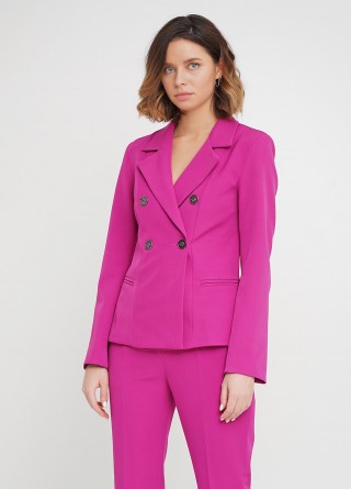 Розовый жакет из костюмной ткани2610 купить