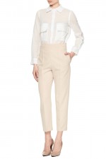 Бежеві класичні штани фото 2