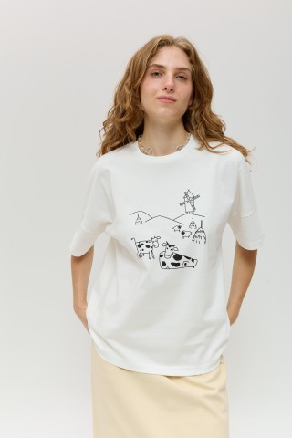 Біла футболка 40194019 купить