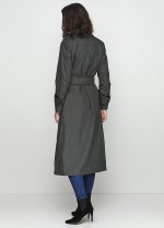 Плащ прямого силуету під пояс фото 1