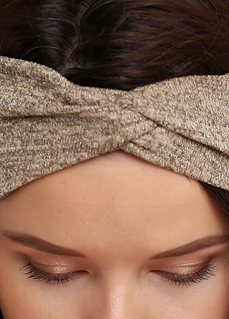 Золотая повязка на голову2582 купить