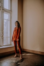 Жакет однобортний у кольорі кориця 2990 фото 3