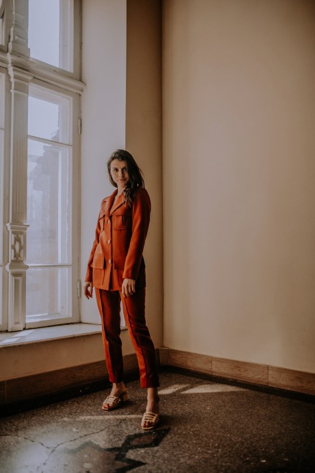 Жакет однобортний у кольорі кориця 29902990 купить