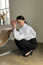 Біла блуза 3757 фото 3