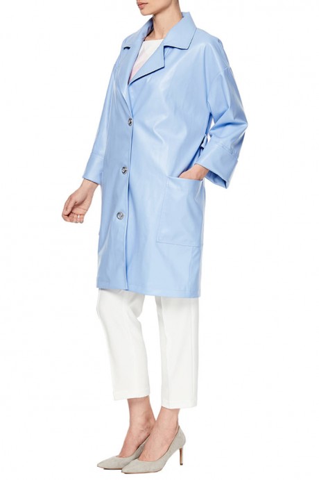 Голубой плащ с английским воротником1909 купить