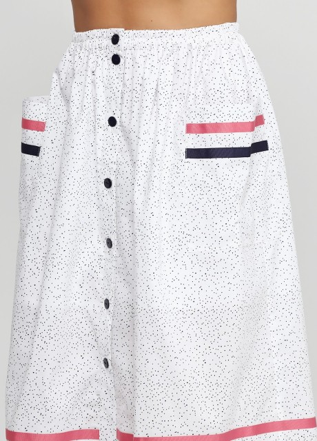 Юбка в черную крапинку2376 купить