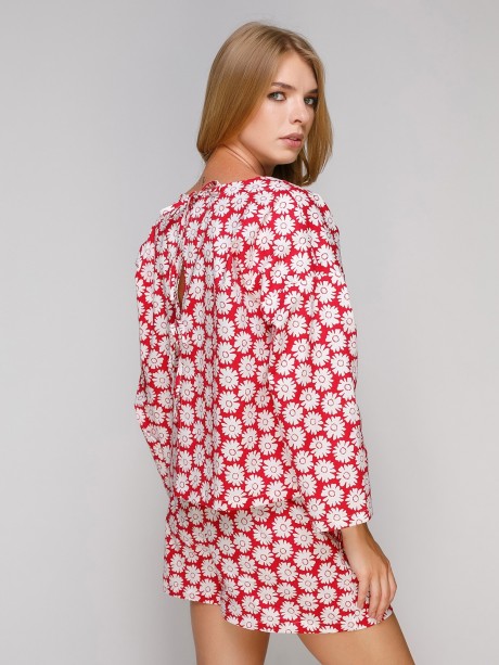 Блуза в белую ромашку2700 купить