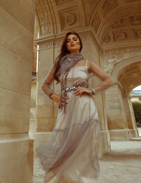 Фатиновое платье midi длинна2811 купить