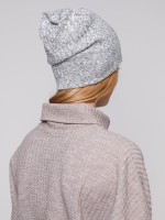 Шапка меланж серая фото 1