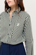 Зелена сорочка у смужку 3954 фото 5