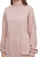 Розовый ангоровый свитер оверсайз фото 1