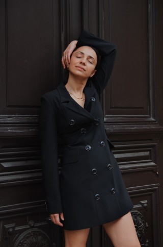 Двубортное платье-пиджак1802 купить