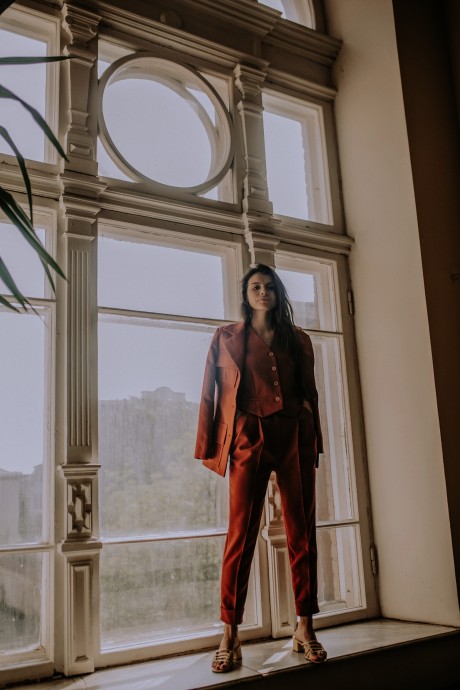 Штани в кольорі кориця 29562956 купить