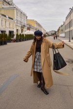 Бежеве пальто 4050 фото 2