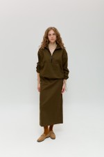 Зелена спідниця 4024 фото 1