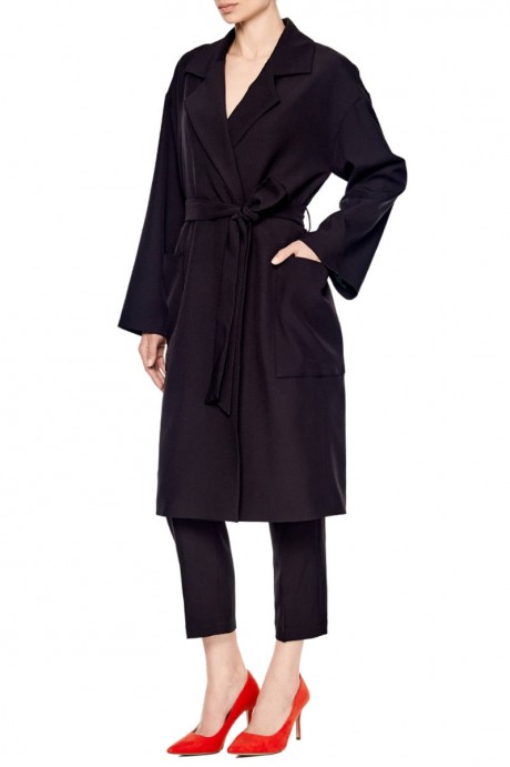 Легкое черное пальто1947 купить