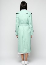 М'ятний плащ середньої довжини фото 1