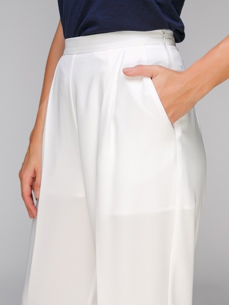 Білі широкі штани2670 купить