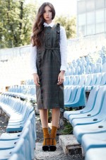 Шерстяное платье-сарафан фото 1