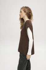 Коричневий жилет 3882 фото 5