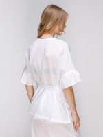 Біла бавовняна блуза фото 1