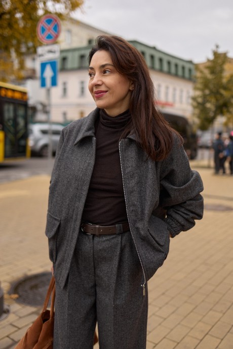 Сірий бомбер 40454045 купить