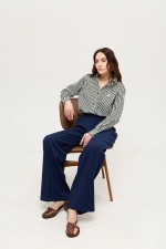 Сині брюкі максі 3955 фото 6