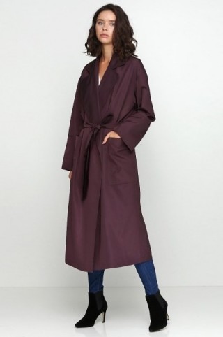 Плащ на запах під пояс2432 купить