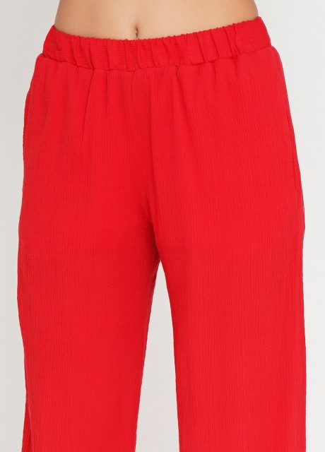 Хлопковые широкие брюки2583 купить