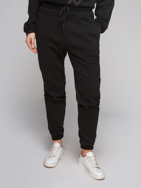 Зауженные брюки на манжете2852 купить