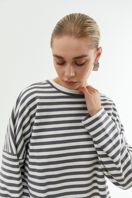 Світшот у сіру смужку 37833783 купить