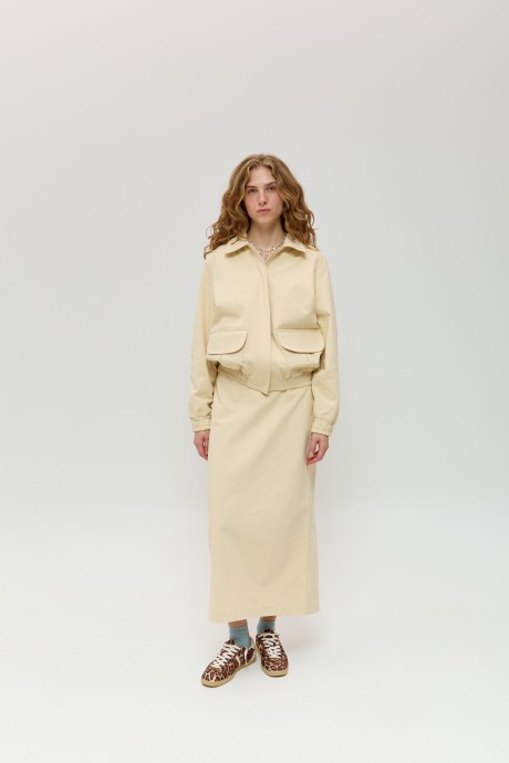 Бежевий бомбер 40344034 купить